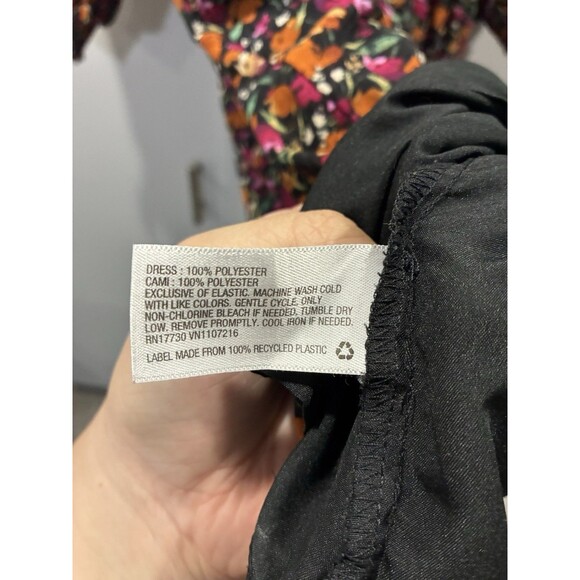 Ava & Viv Woman Multicolor Long Sleeve Floral Cami Lined Maxi Dress Plus Size X - Picture 7 of 7